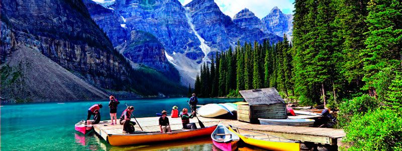 Canadá Lago Moraine